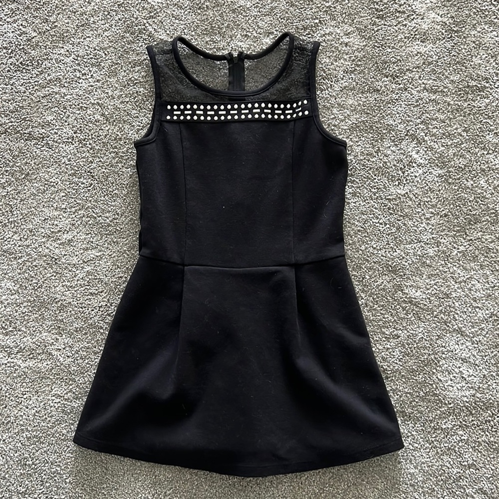 Childrens Place Black Studded Dress